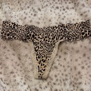 Victoria's Secret Animal Print Lace thong Panty